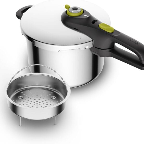 Tefal Secure 5 Neo Stainless Steel Pressure Cooker, 6 L, Induction