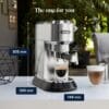 De'Longhi Dedica Style - Manual Espresso Machine Manual Milk Frother Metal [Energy Class B]