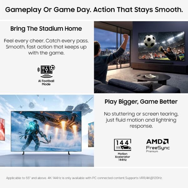 81AisVSvdmL._AC_SL1500_ Samsung Smart TV 43-Inch U7020H Crystal UHD 4K TV (Installation Not Include)